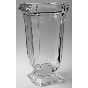French Art Glass JG Durand Sparkling Fine Crystal Neo Classic 12" Vase